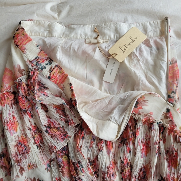 Anthropologie Let Me Be Ruffled Midi Skirt - Picture 12 of 13